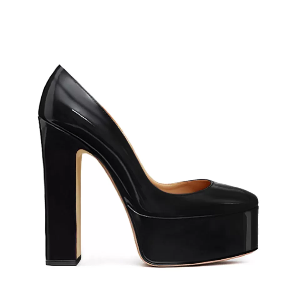 Donna SHARLENE CALZATURE Decollete-Black Patent Leather Decollete - Cod. 38707