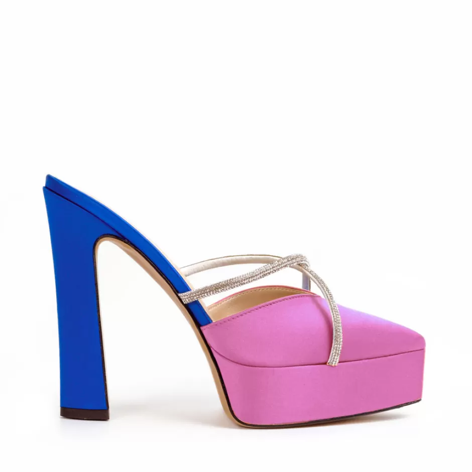 Donna SHARLENE CALZATURE Sandali-Blueette/ Pink Satin Sandal - Cod. 40165
