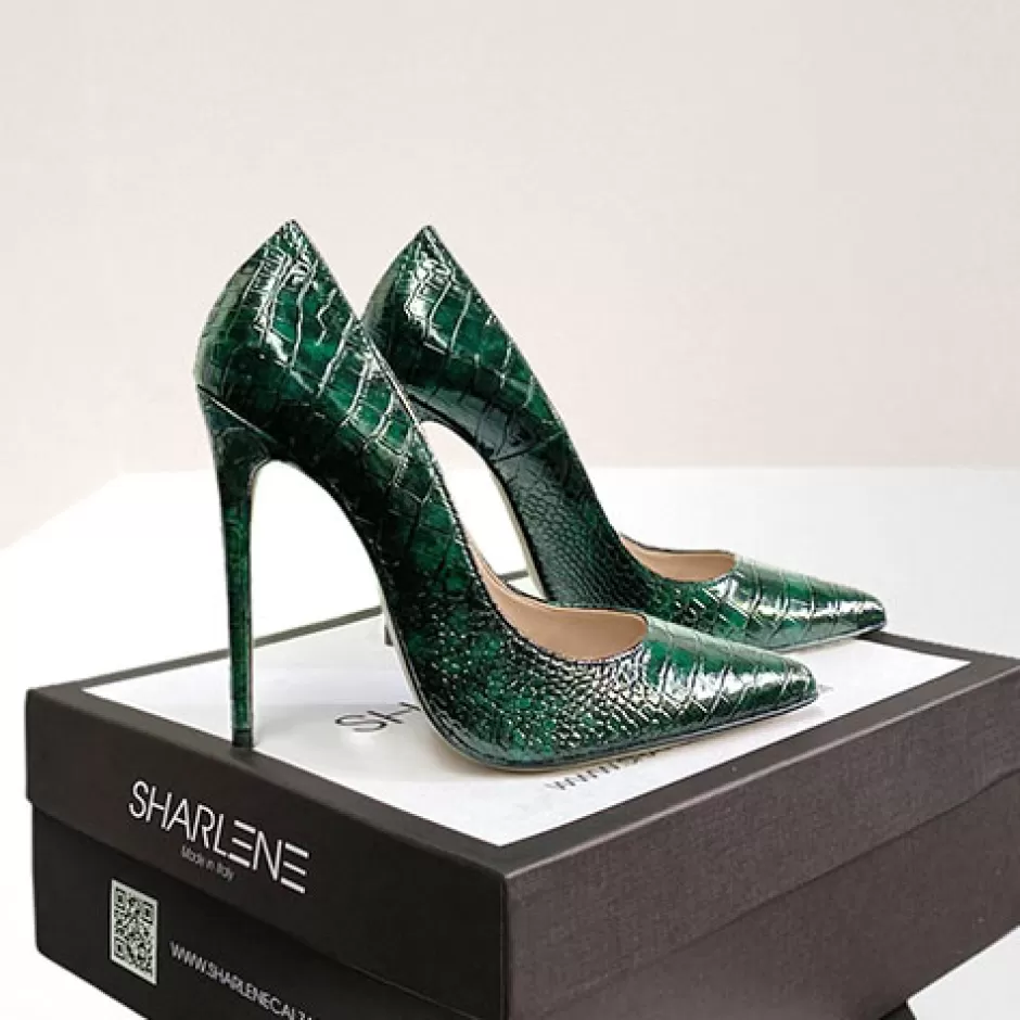 Donna SHARLENE CALZATURE Decollete-Cloudy Green Coconut Pump - Cod. 29938
