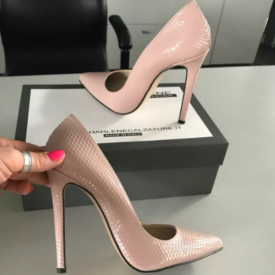 Donna SHARLENE CALZATURE Decollete-Cube Powder Paint Pumps - Cod. 20914