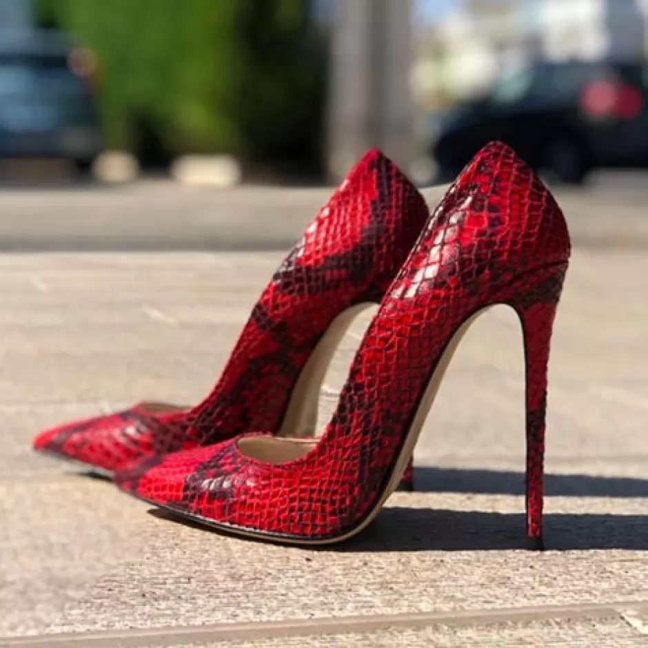 Donna SHARLENE CALZATURE Decollete-Decollete Pit Red - Cod. 25743