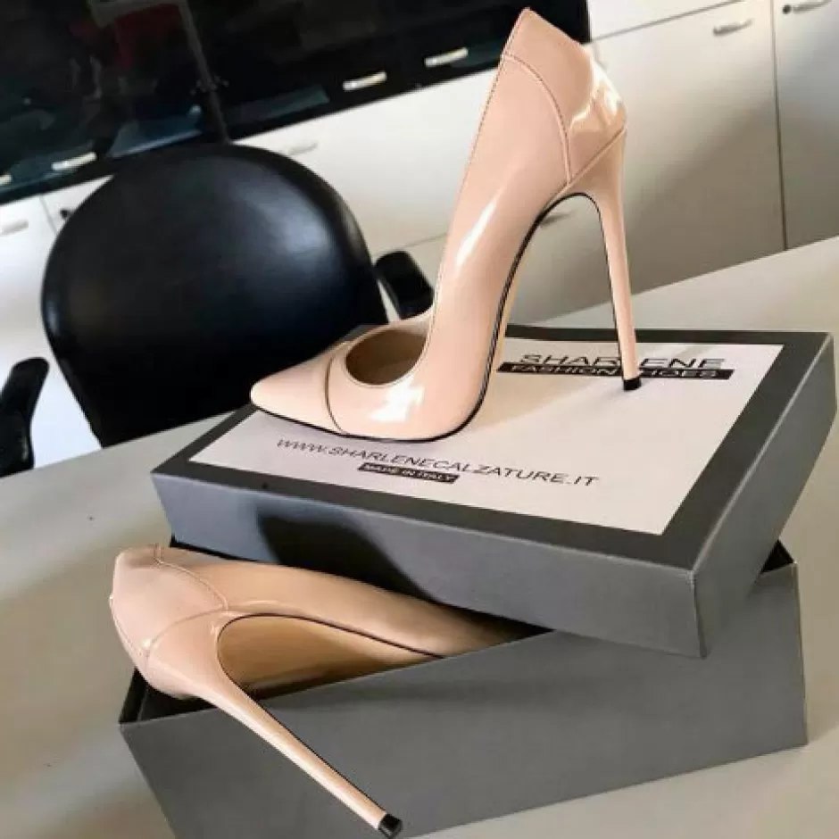Donna SHARLENE CALZATURE Decollete-Decollete Vernice Carne – Cod. 21796