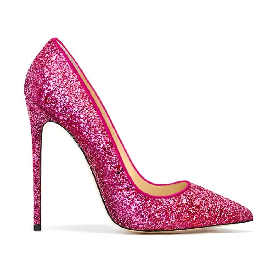 Donna SHARLENE CALZATURE Decollete-Fuchsia Glitter Decollete - Cod. 29218