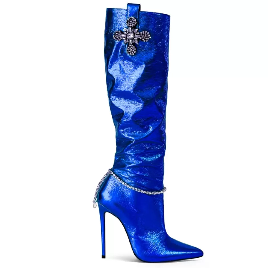 Donna SHARLENE CALZATURE Stivali-/ Jewel Laminated Boot - Cod. 35991