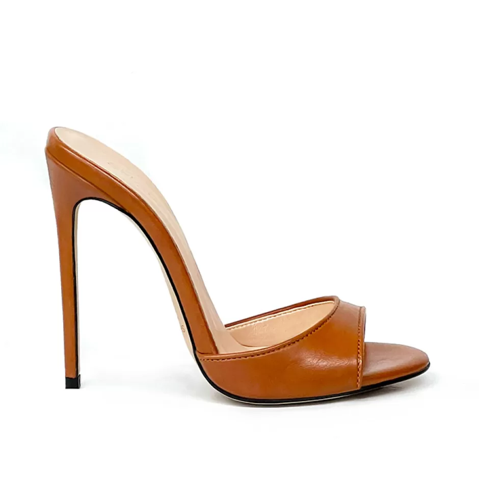 Donna SHARLENE CALZATURE Sandali-Leather Sabot Sandal - Cod. 30231