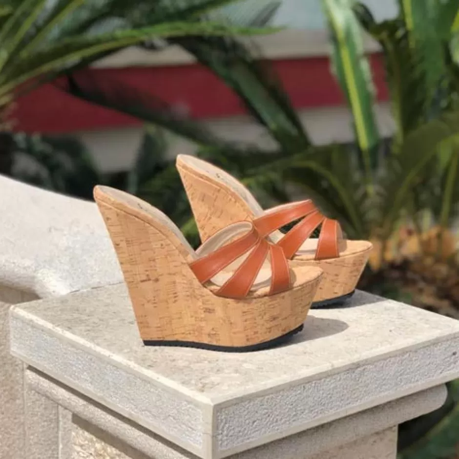 Donna SHARLENE CALZATURE Zeppe-Leather/Soy Wedge Sabot - Cod. 24828