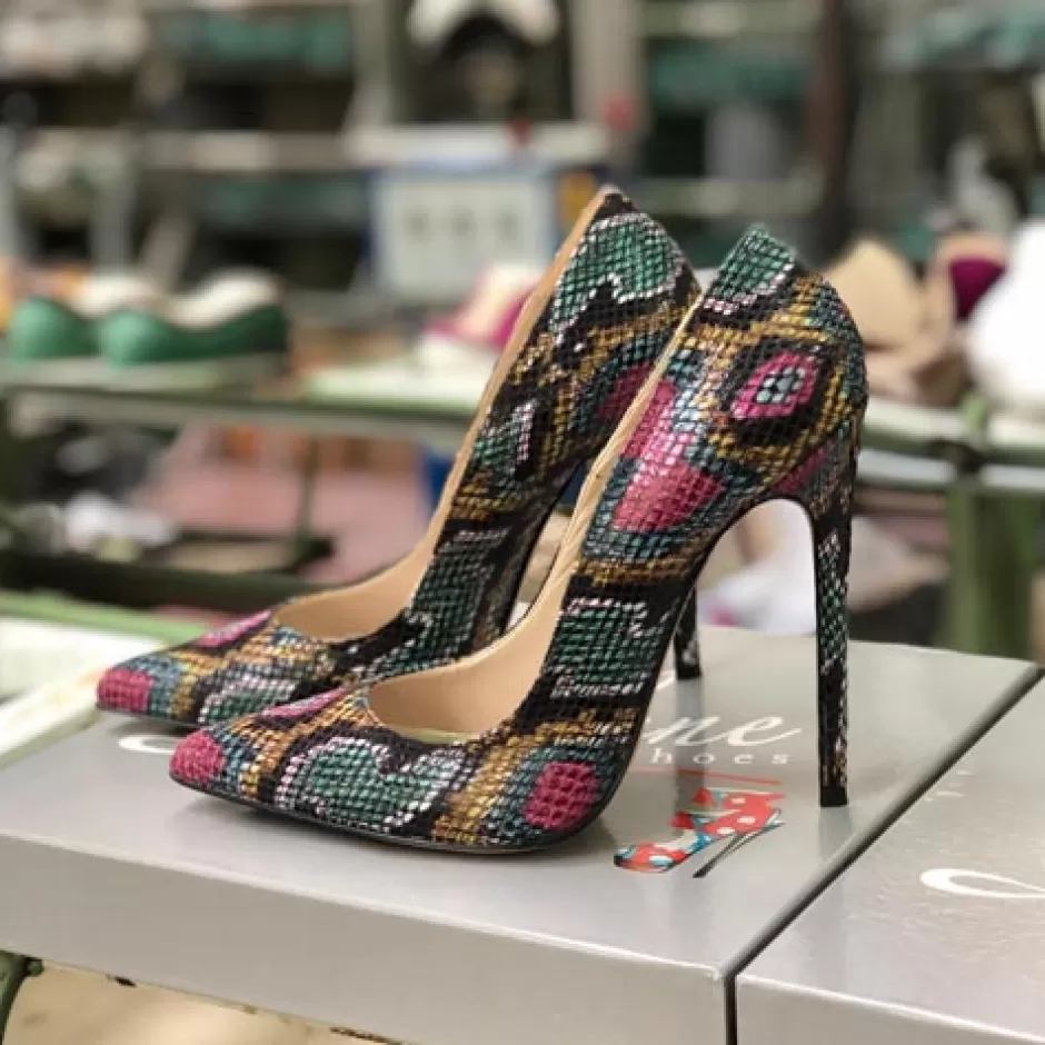 Donna SHARLENE CALZATURE Decollete-Multicoloured Python Decollete - Cod. 25913