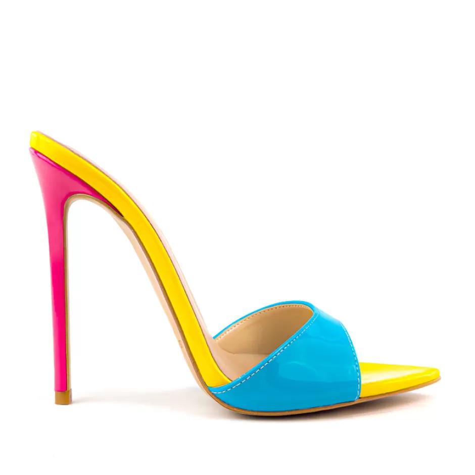 Donna SHARLENE CALZATURE Sandali-Patent Leather Sabot - Cod. 41712