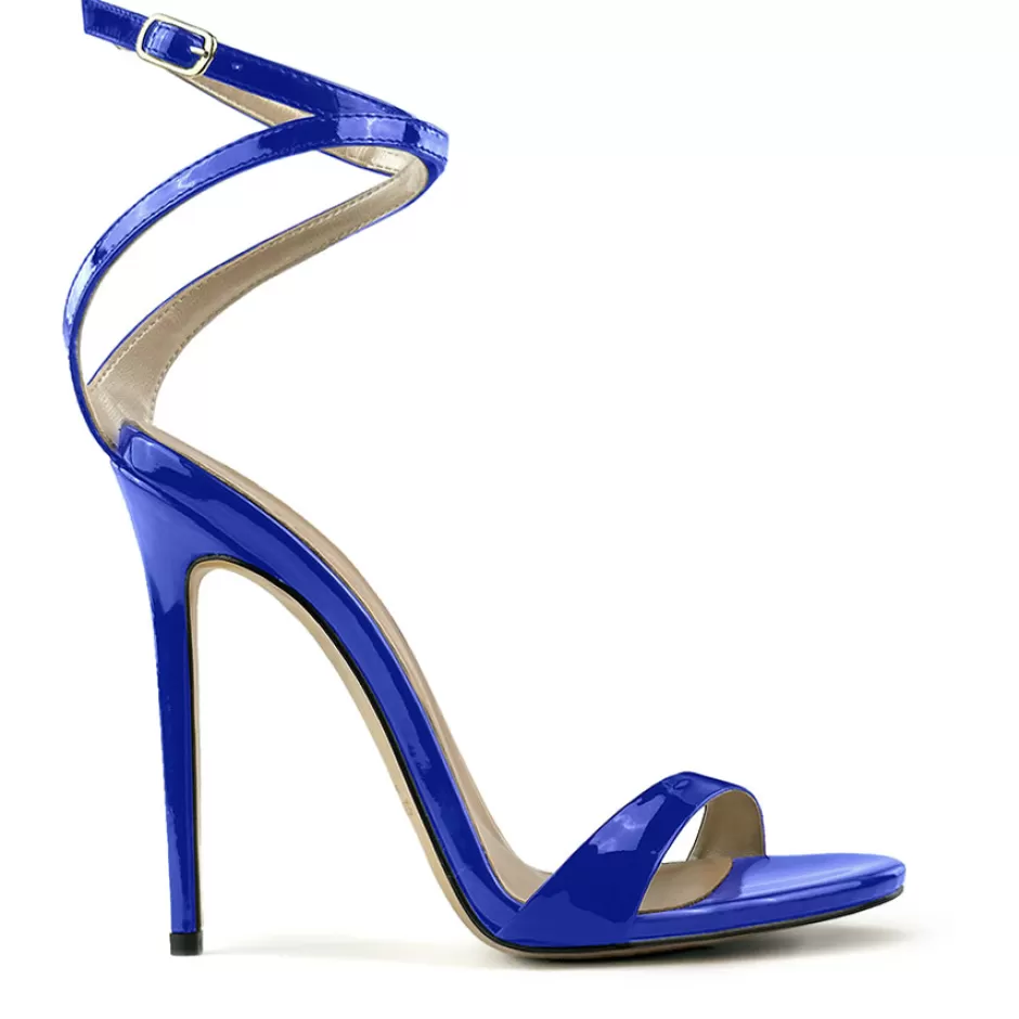 Donna SHARLENE CALZATURE Sandali-Patent Leather Slingback Sandal - Cod. 41437