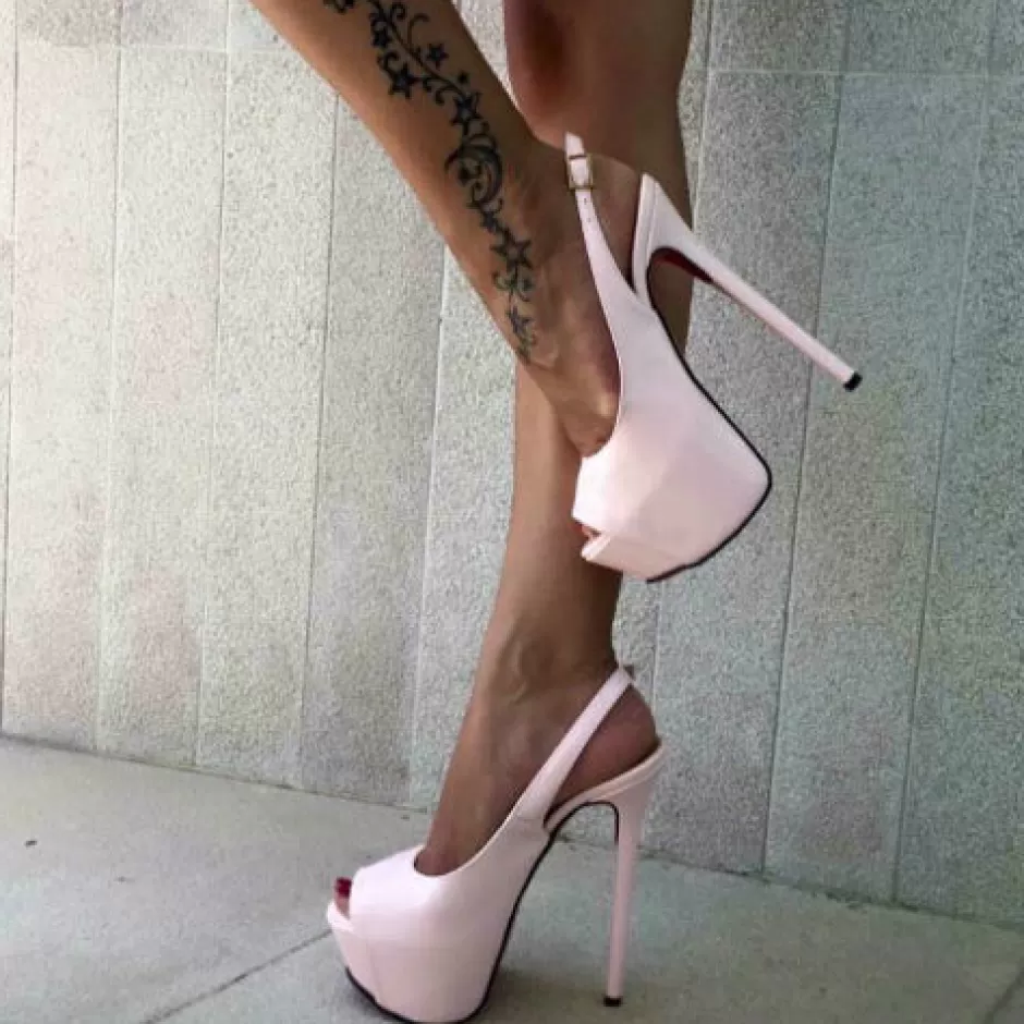 Donna SHARLENE CALZATURE Decollete-Pink Patent Leather Pumps - Cod. 13770