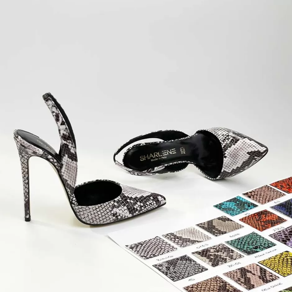 Donna SHARLENE CALZATURE Sandali-Python Slingback Sandal - Cod. 24470