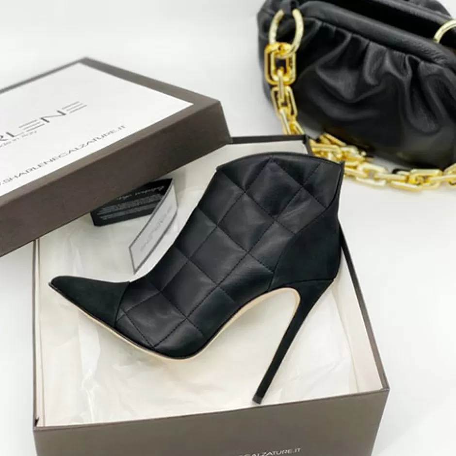 Donna SHARLENE CALZATURE Tronchetti-Quilted Ankle Boot / Suede - Cod. 30508