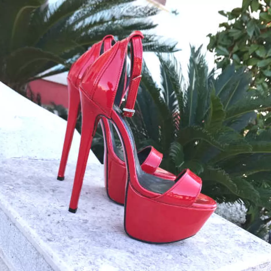 Donna SHARLENE CALZATURE Sandali-Red Virgin Sandal - Code 15814