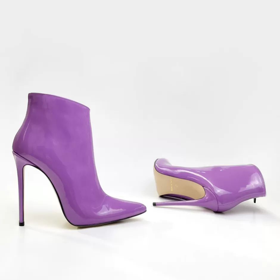 Donna SHARLENE CALZATURE Tronchetti-Tronchetto Vernice Lilla – Cod. 24432