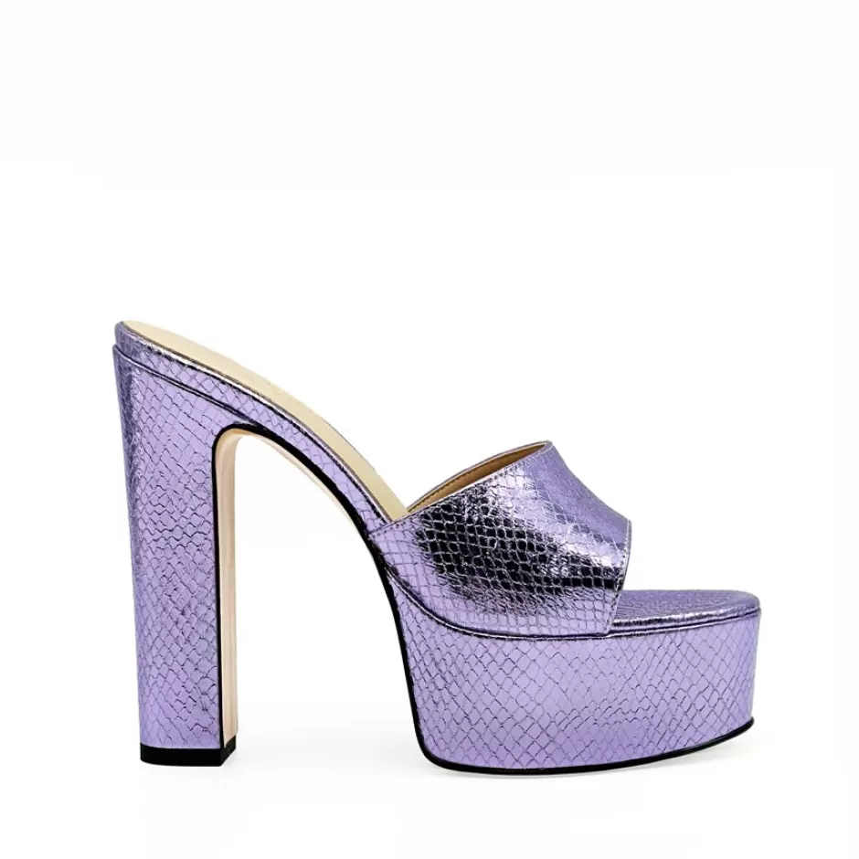 Donna SHARLENE CALZATURE Sandali-Wisteria Laminated Coconut Sabot - Cod. 38888